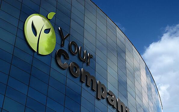 幕墻廣告字，玻璃幕墻發光字制作