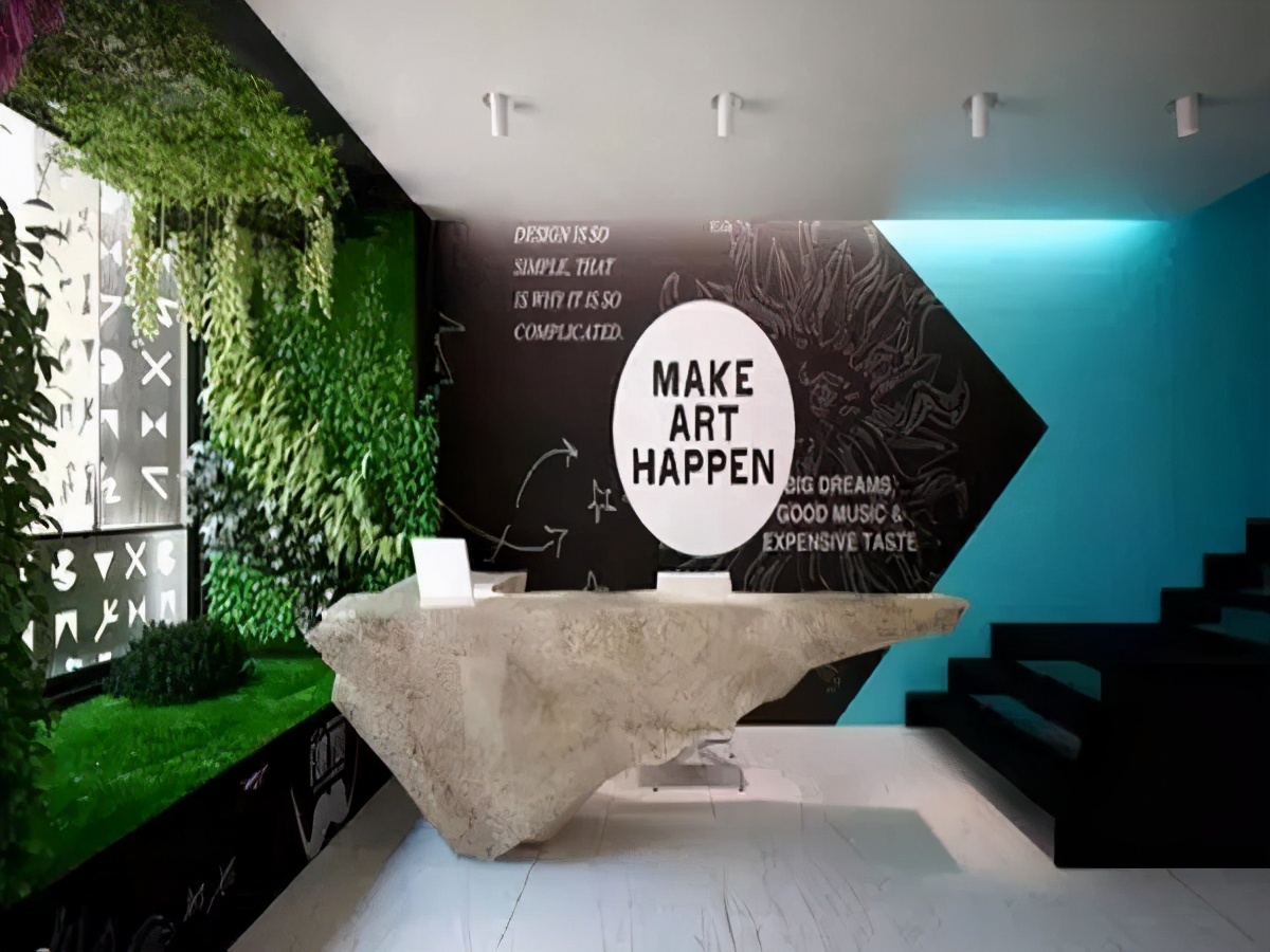 提升公司門面顏值 前臺背景墻該這么設計